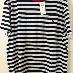 Ralph Lauren Navy and White Striped Shirt